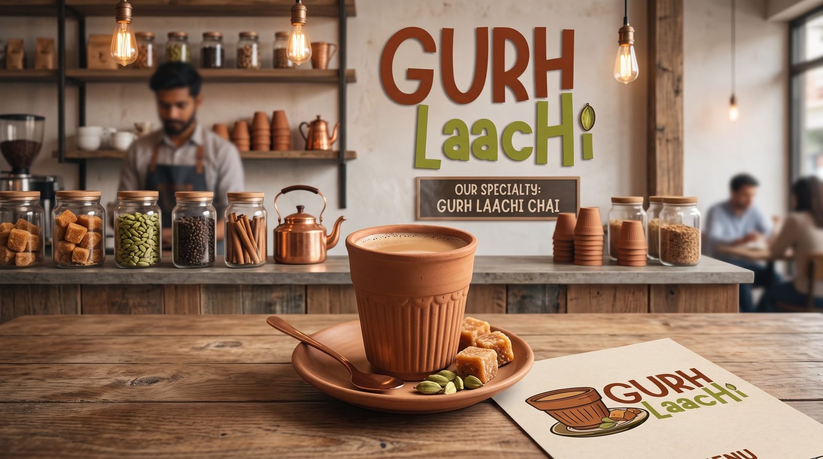 Kulhad chai at Gurh Laachi café, Phase 3B2 Mohali